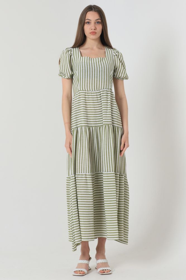 Striped Long Dress - Producer: Topshow - Wholesale Women Clothes - TheBS Women