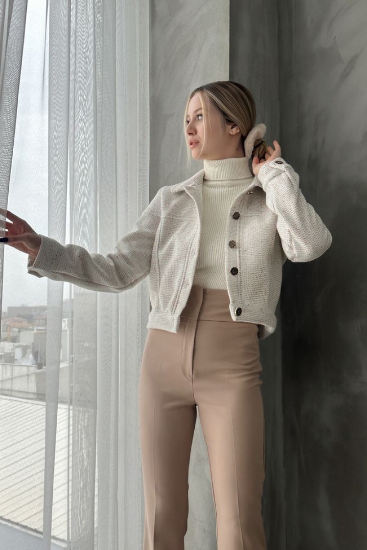 Buttoned Bowl Coat - Producer: Topshow - Wholesale Women Clothes - TheBS Women