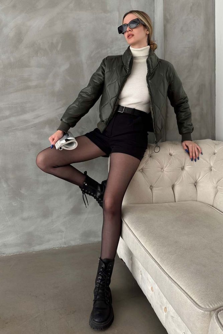 F1192 Zippered Leather Coat - Producer: Topshow - Wholesale Women Clothes - TheBS Women