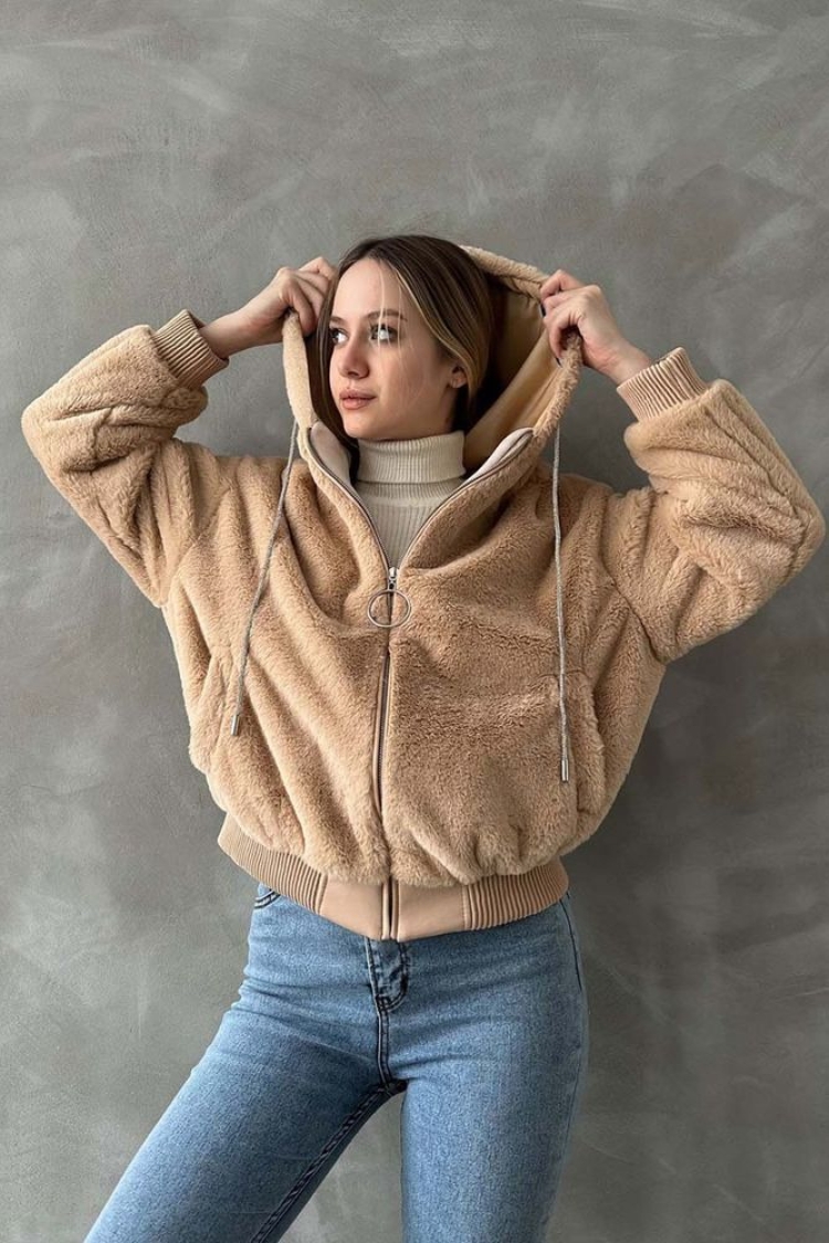 Taş F 1575 Peruş Coat - Producer: Topshow - Wholesale Women Clothes - TheBS Women