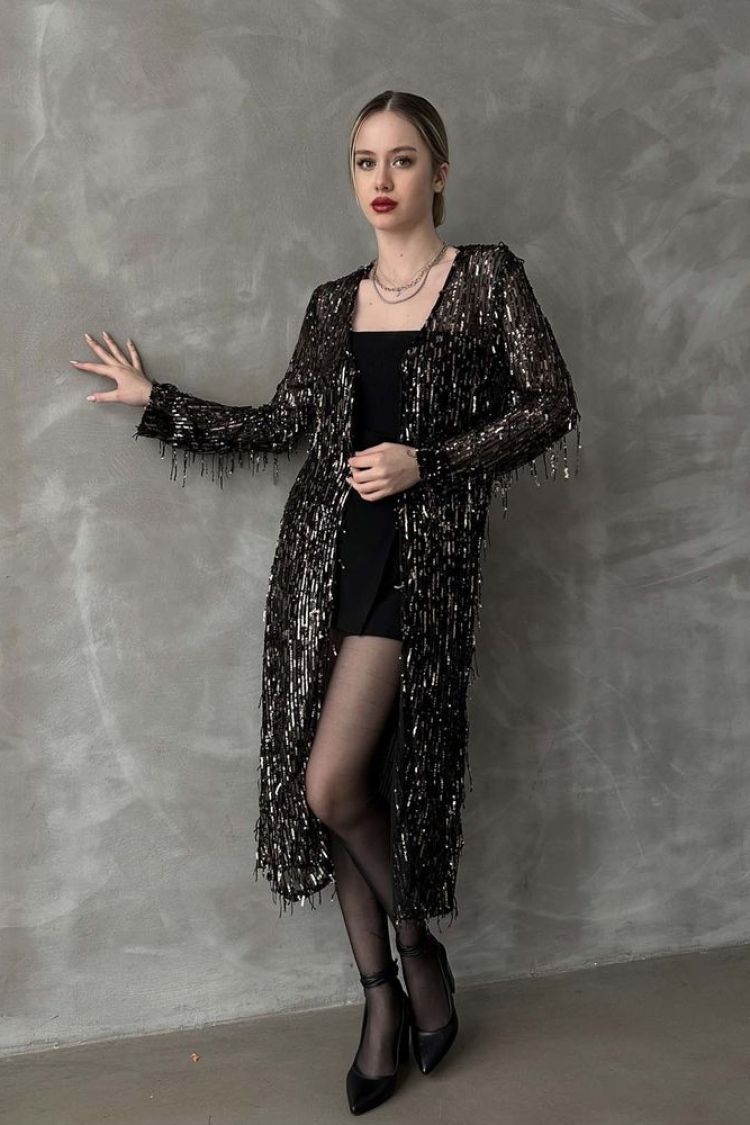 BlackF 1618 Long Cardigan - Producer: Topshow - Wholesale Women Clothes - TheBS Women
