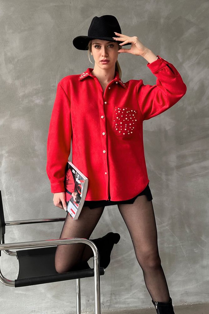 Pocket Tassel Shirt - Producer: Topshow - Wholesale Women Clothes - TheBS Women