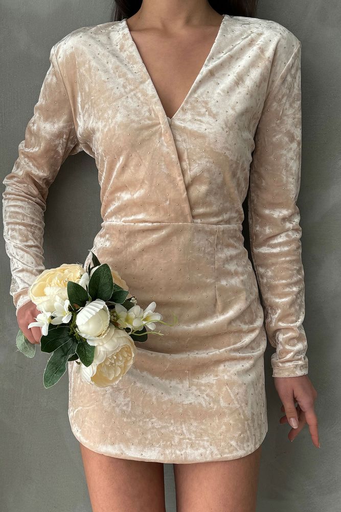 Above Knee Stone Dress - Producer: Topshow - Wholesale Women Clothes - TheBS Women
