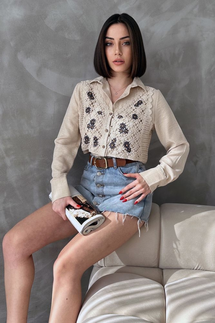 Flower Shirt - Producer: Topshow - Wholesale Women Clothes - TheBS Women