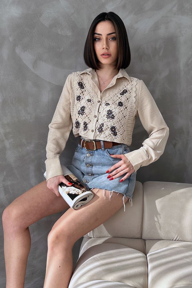 Flower Shirt - Producer: Topshow - Wholesale Women Clothes - TheBS Women