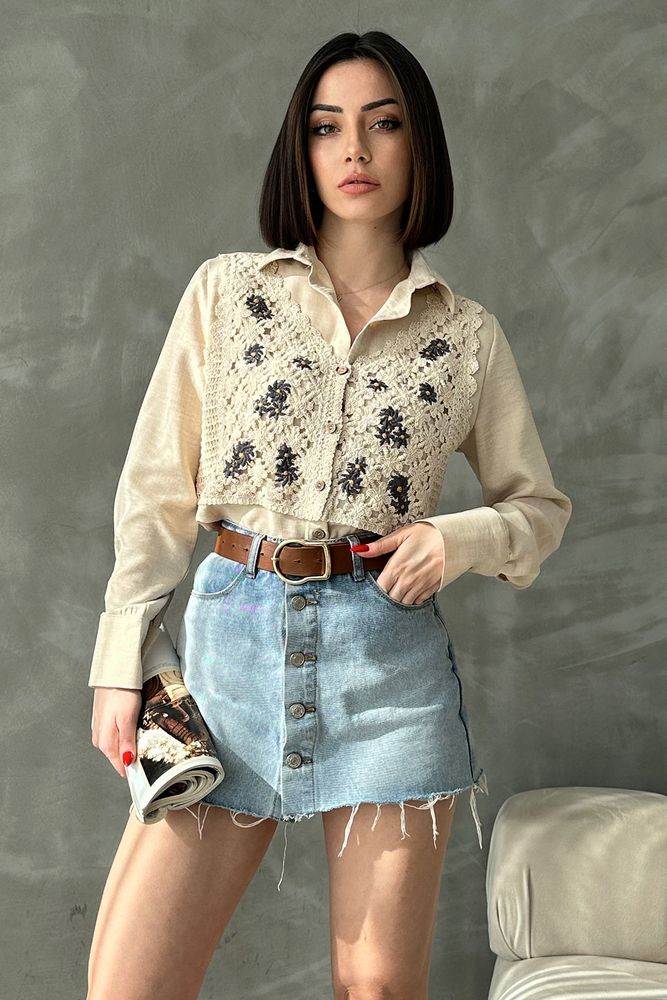 Flower Shirt - Producer: Topshow - Wholesale Women Clothes - TheBS Women