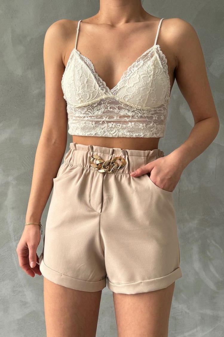 Belt Top Loop Pocket Shorts - Brand: Topshow - Women & Kids, Baby Clothes Wholesale - TheBS Women