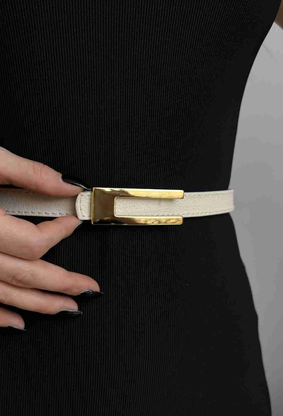 Thin Women's Belt With Design Buckle - Brand: Fiori - Women & Kids, Baby Clothes Wholesale - TheBS Women