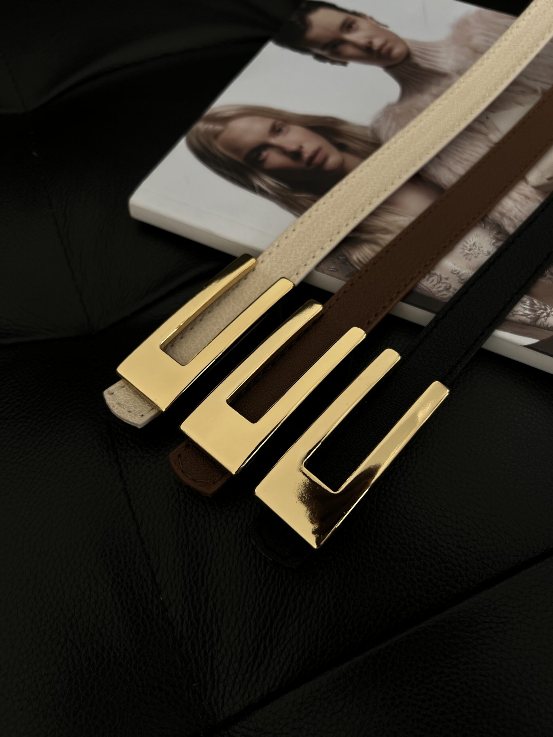 Thin Women's Belt With Design Buckle - Brand: Fiori - Women & Kids, Baby Clothes Wholesale - TheBS Women