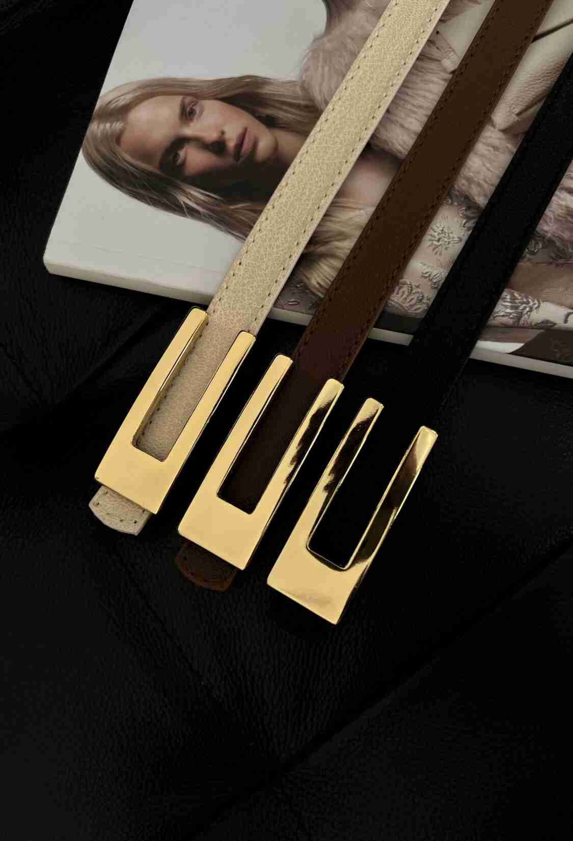Thin Women's Belt With Design Buckle - Brand: Fiori - Women & Kids, Baby Clothes Wholesale - TheBS Women