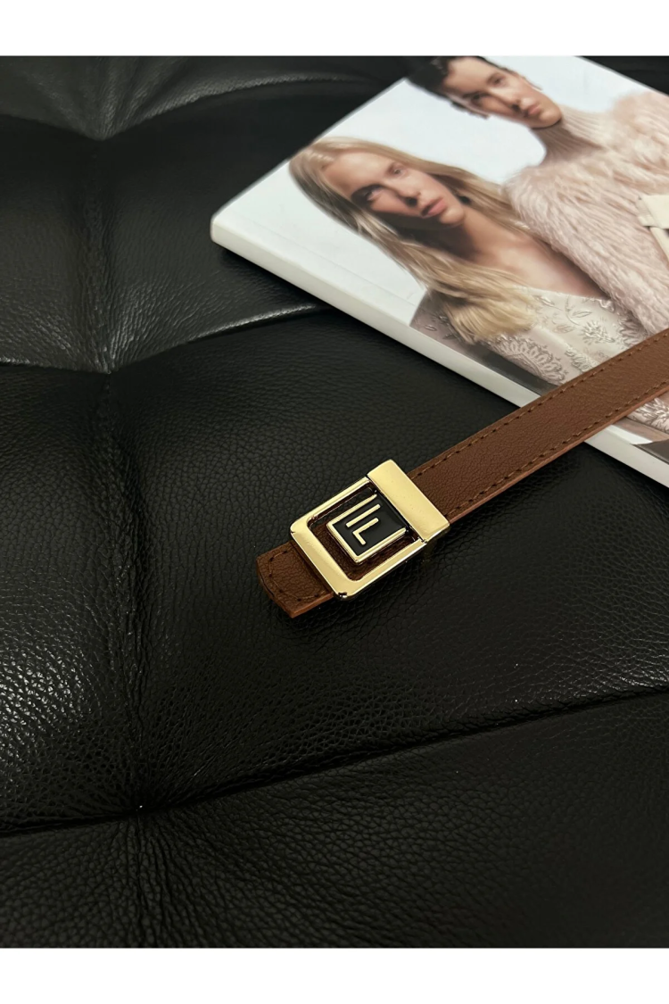 Thin Women's Belt With F Logo - Brand: Fiori - Women & Kids, Baby Clothes Wholesale - TheBS Women