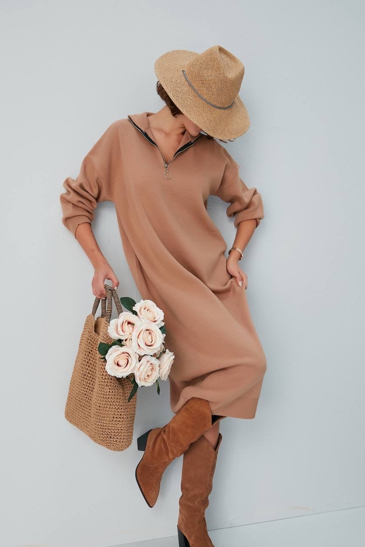 Zipper Dress - Brand: My Fashion - Women & Kids, Baby Clothes Wholesale - TheBS Women