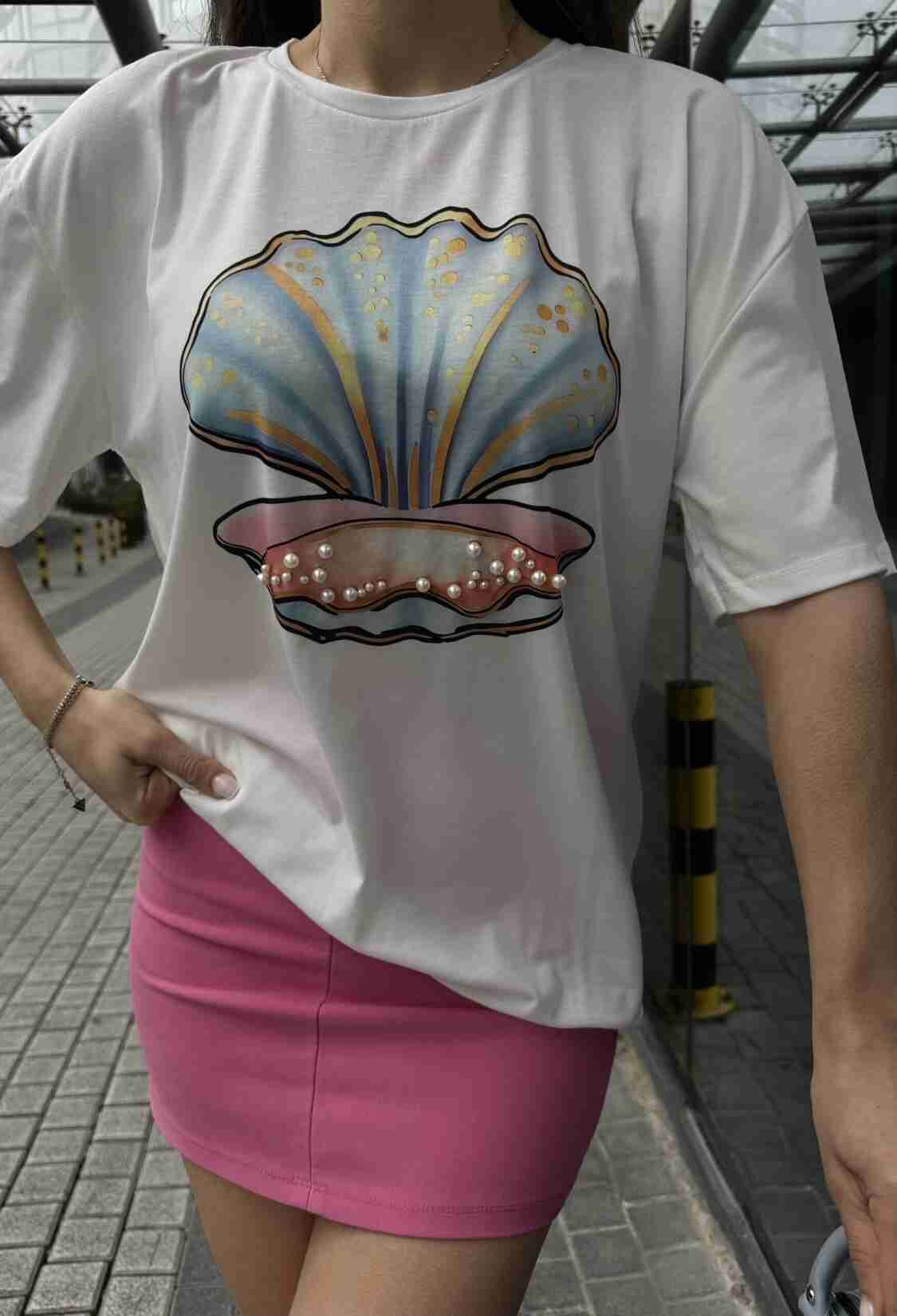 Printed Pearl T-shirt - Brand: Fiori - Women & Kids, Baby Clothes Wholesale - TheBS Women