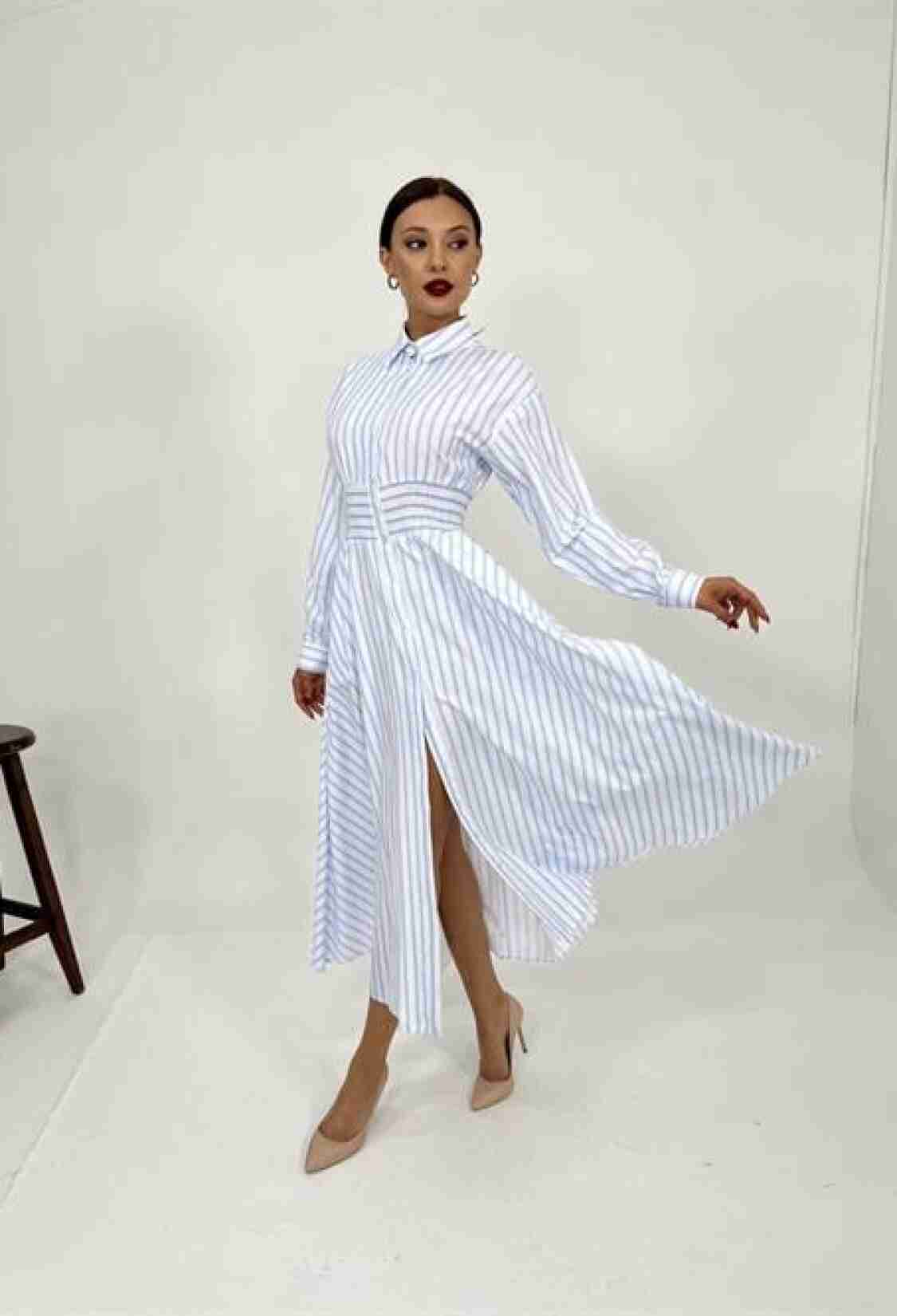 Striped Dress - Brand: Fame - Women & Kids, Baby Clothes Wholesale - TheBS Women