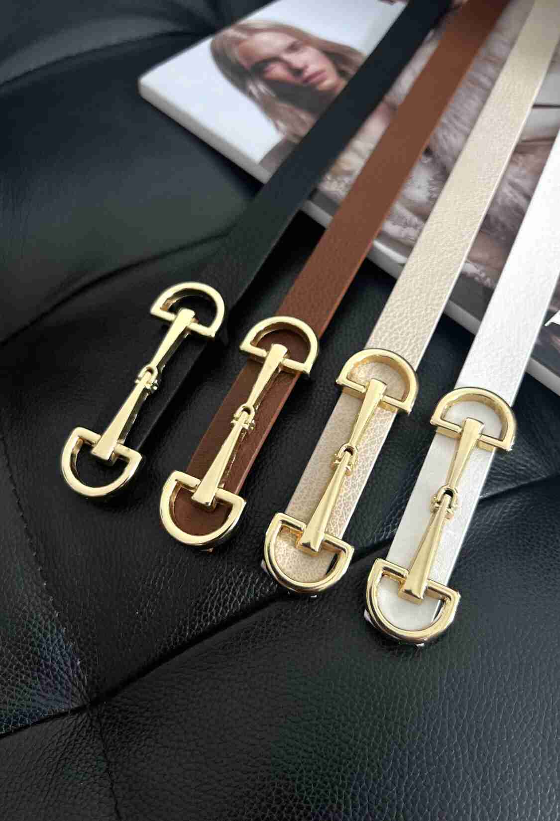 Thin Women's Belt With 4 Long Buckles - Brand: Fiori - Women & Kids, Baby Clothes Wholesale - TheBS Women
