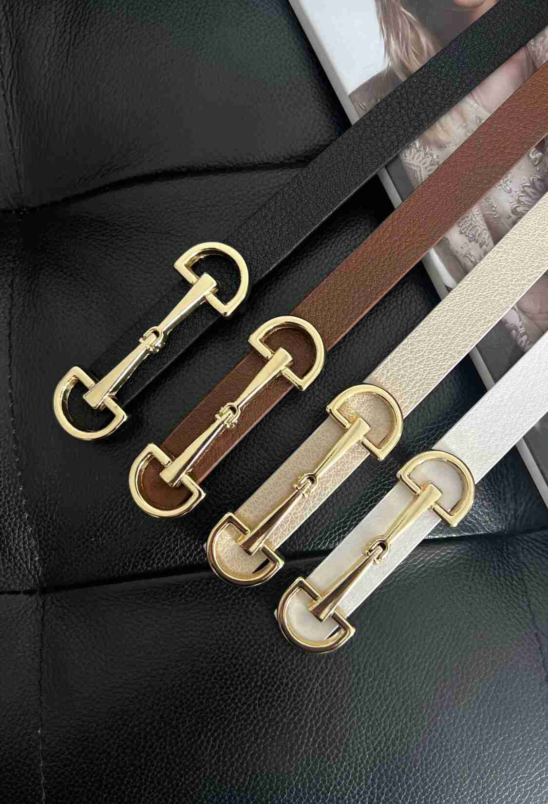 Thin Women's Belt With 4 Long Buckles - Brand: Fiori - Women & Kids, Baby Clothes Wholesale - TheBS Women