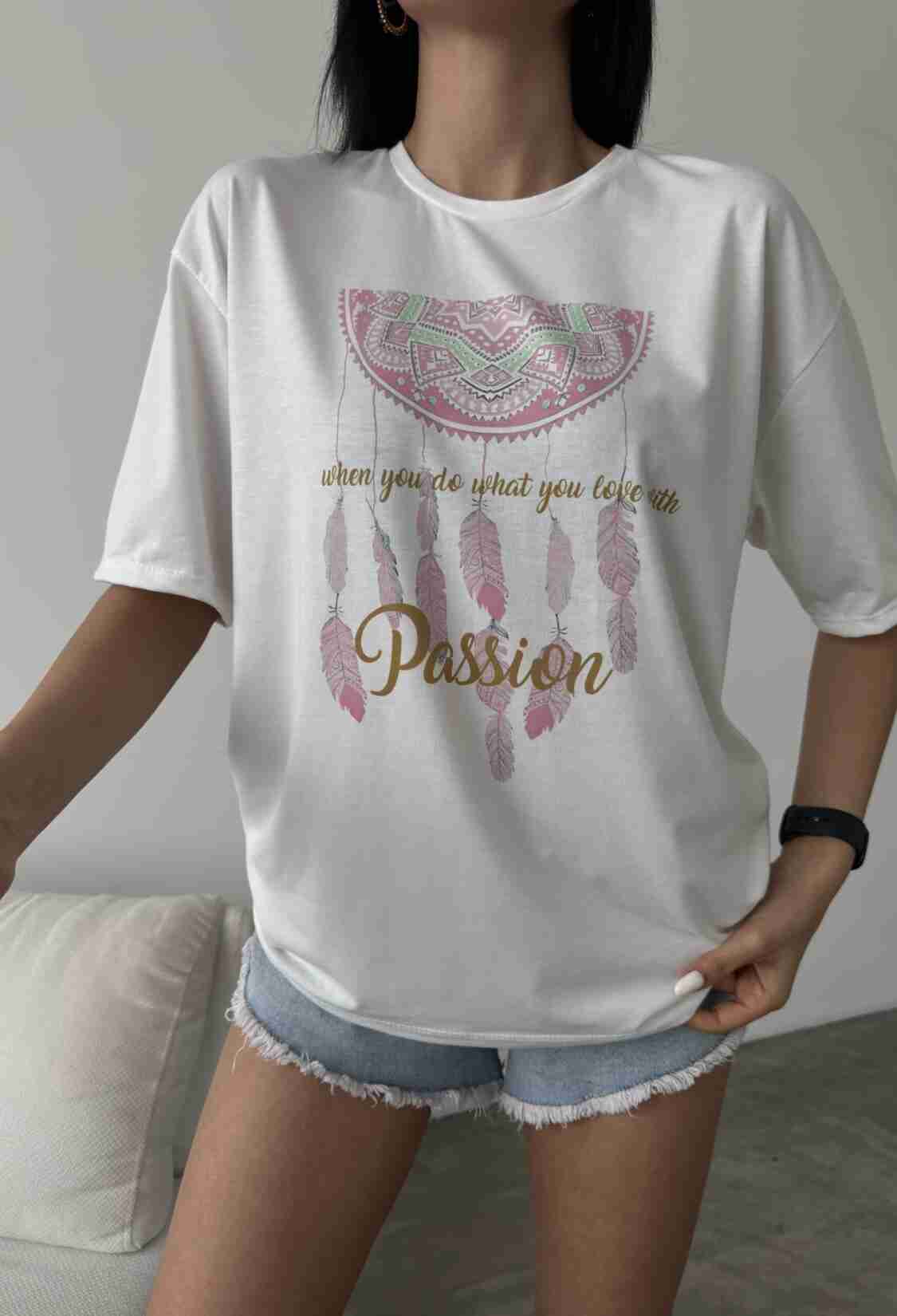 Passion Printed T-Shirt - Brand: Fiori - Women & Kids, Baby Clothes Wholesale - TheBS Women