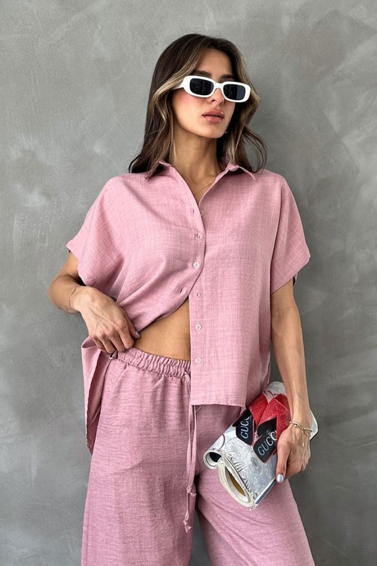 Powder Back Lace Detailed Shirt - Brand: Topshow - Women & Kids, Baby Clothes Wholesale - TheBS Women