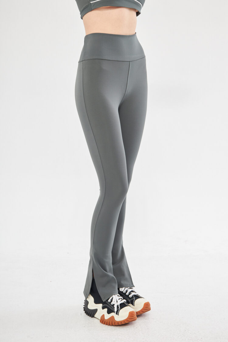 Ally Leggings High Waist With Slits In Green - Brand: Evable - Women & Kids, Baby Clothes Wholesale - TheBS Women