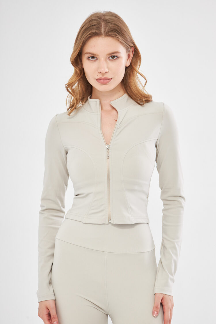Ally Sporty Jacket In Beige - Brand: Evable - Women & Kids, Baby Clothes Wholesale - TheBS Women