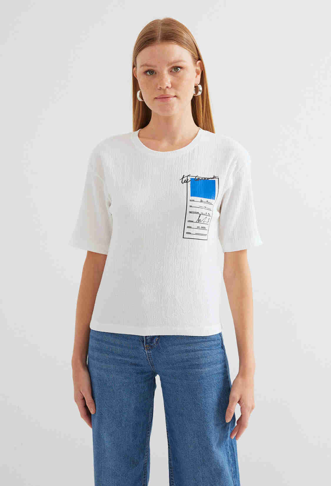 Printed Knitted Basic T-Shirt - Brand: Bigdart - Women & Kids, Baby Clothes Wholesale - TheBS Women