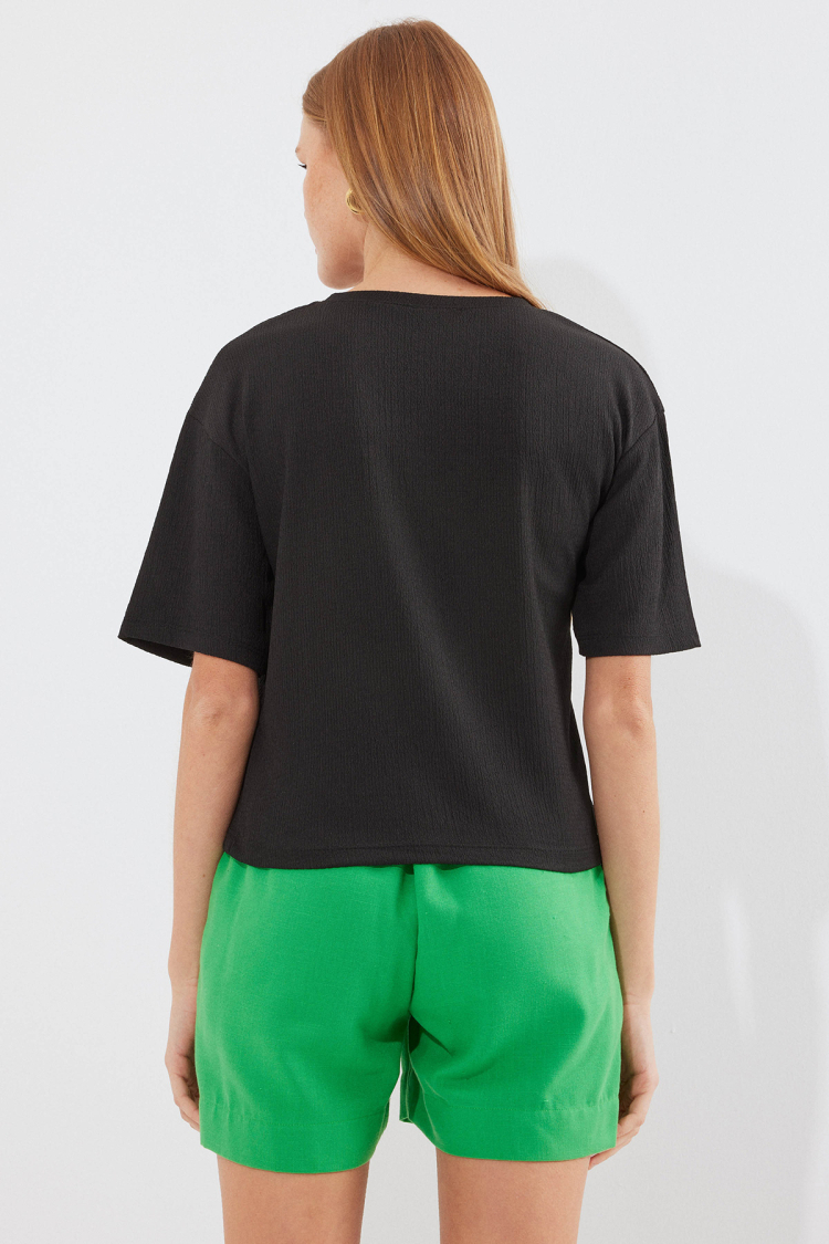 Printed Knitted Basic T-Shirt - Brand: Bigdart - Women & Kids, Baby Clothes Wholesale - TheBS Women