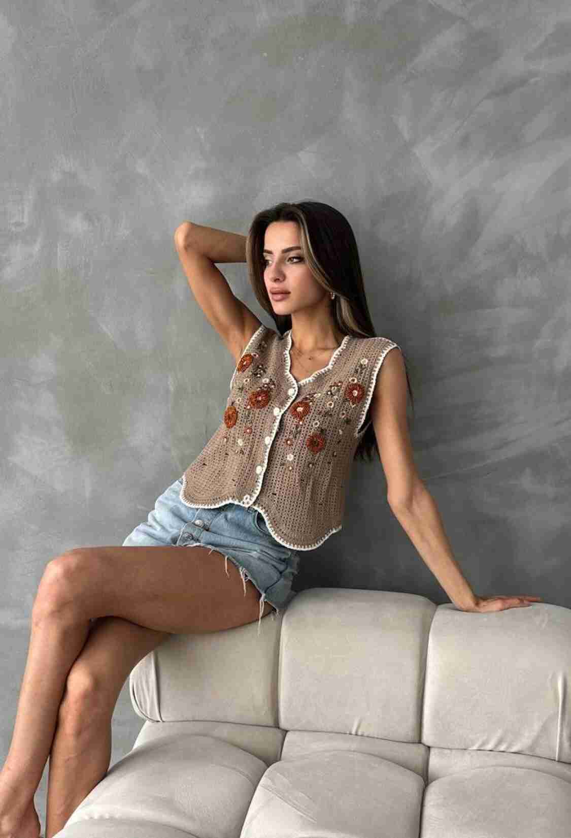 Embroidered Vest - Brand: Topshow - Women & Kids, Baby Clothes Wholesale - TheBS Women