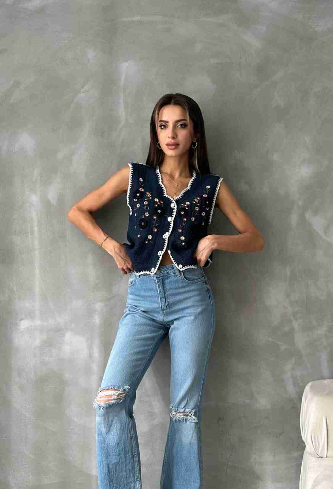 Embroidered Vest - Brand: Topshow - Women & Kids, Baby Clothes Wholesale - TheBS Women