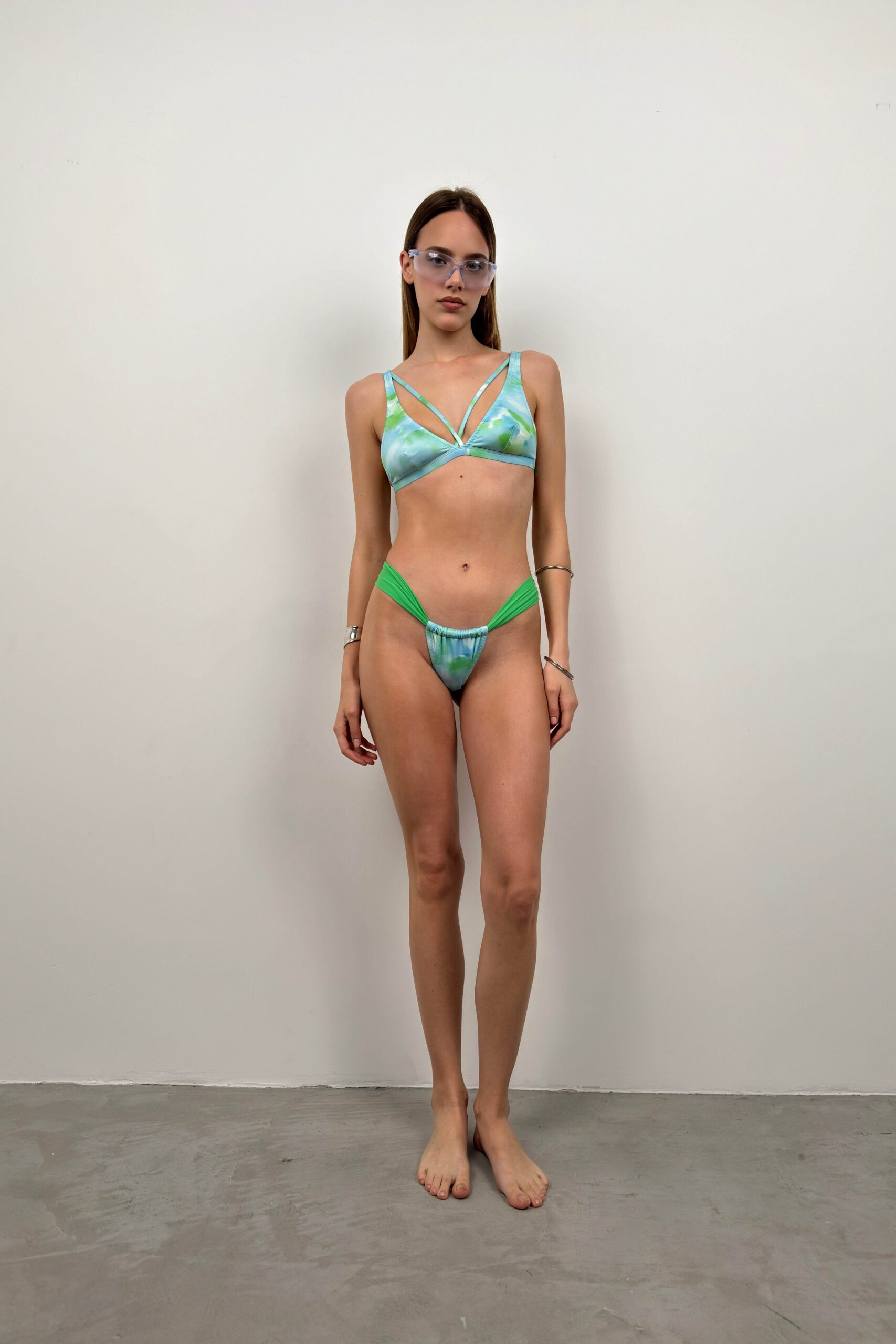 Piping Detail Pleated Bikini Suit - Brand: Black Fashion - Women & Kids, Baby Clothes Wholesale - TheBS Women