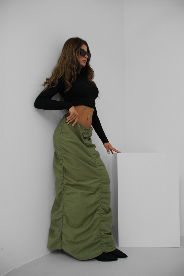 Ruffle Detail Maxi Skirt - Brand: Black Fashion - Women & Kids, Baby Clothes Wholesale - TheBS Women