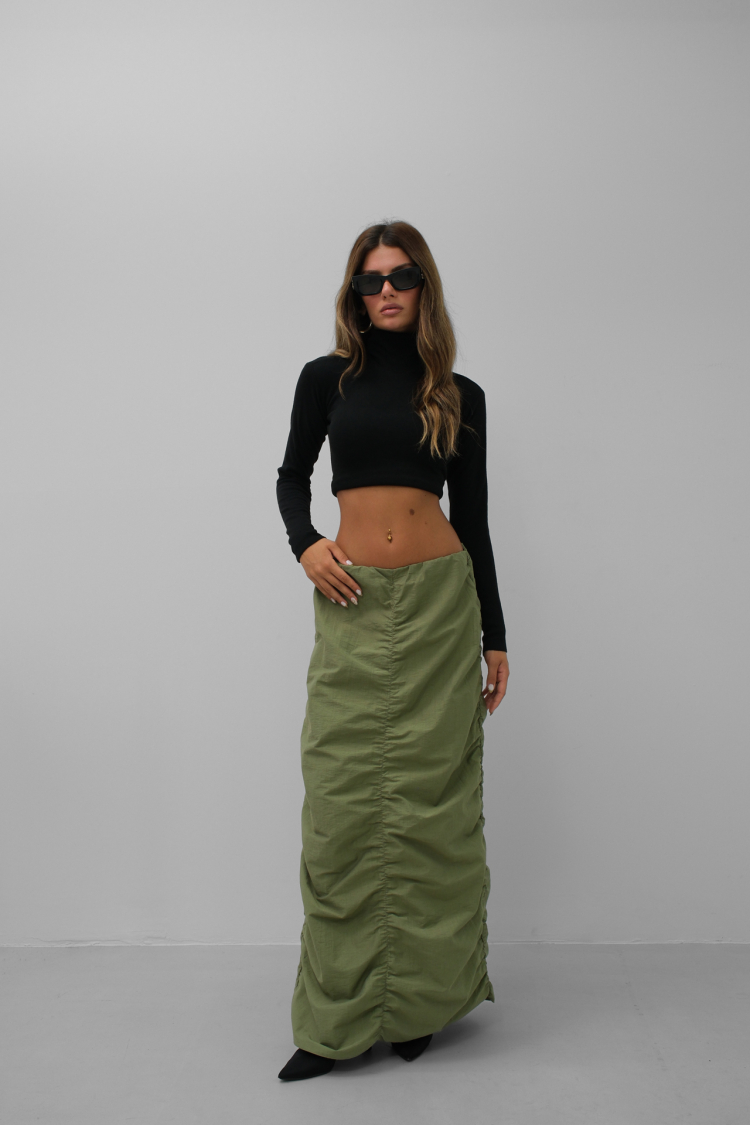 Ruffle Detail Maxi Skirt - Brand: Black Fashion - Women & Kids, Baby Clothes Wholesale - TheBS Women