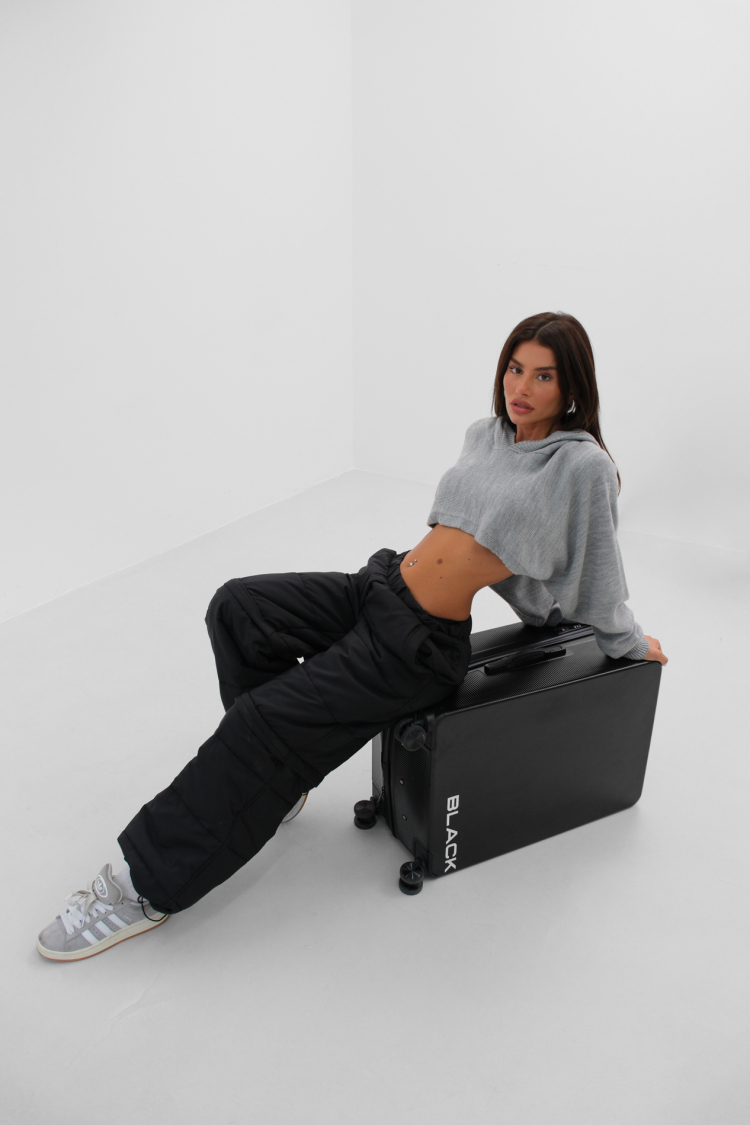Zipper Detail Quilted Trousers - Brand: Black Fashion - Women & Kids, Baby Clothes Wholesale - TheBS Women