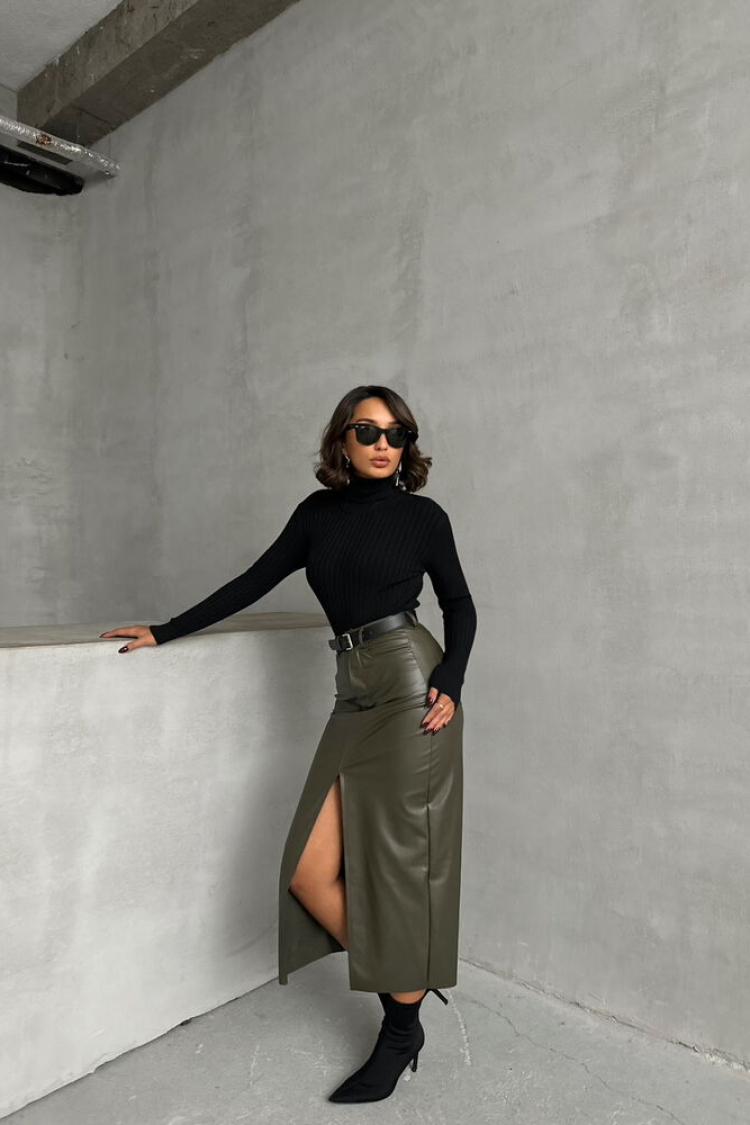 Leather Skirt - Brand: Topshow - Women & Kids, Baby Clothes Wholesale - TheBS Women