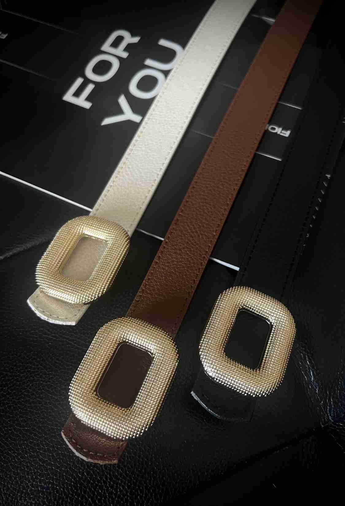 Gold Buckle 3cm Women's Belt - Brand: Fiori - Women & Kids, Baby Clothes Wholesale - TheBS Women