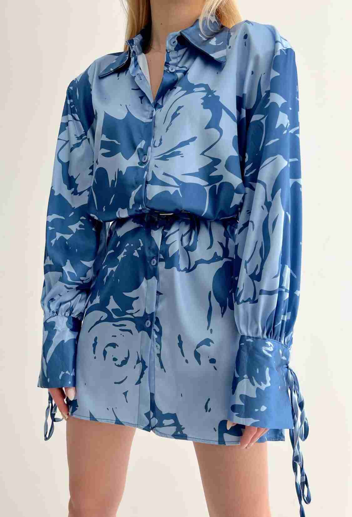 Padded Cuff Detailed Shirt Dress - Brand: Reyon - Women & Kids, Baby Clothes Wholesale - TheBS Women