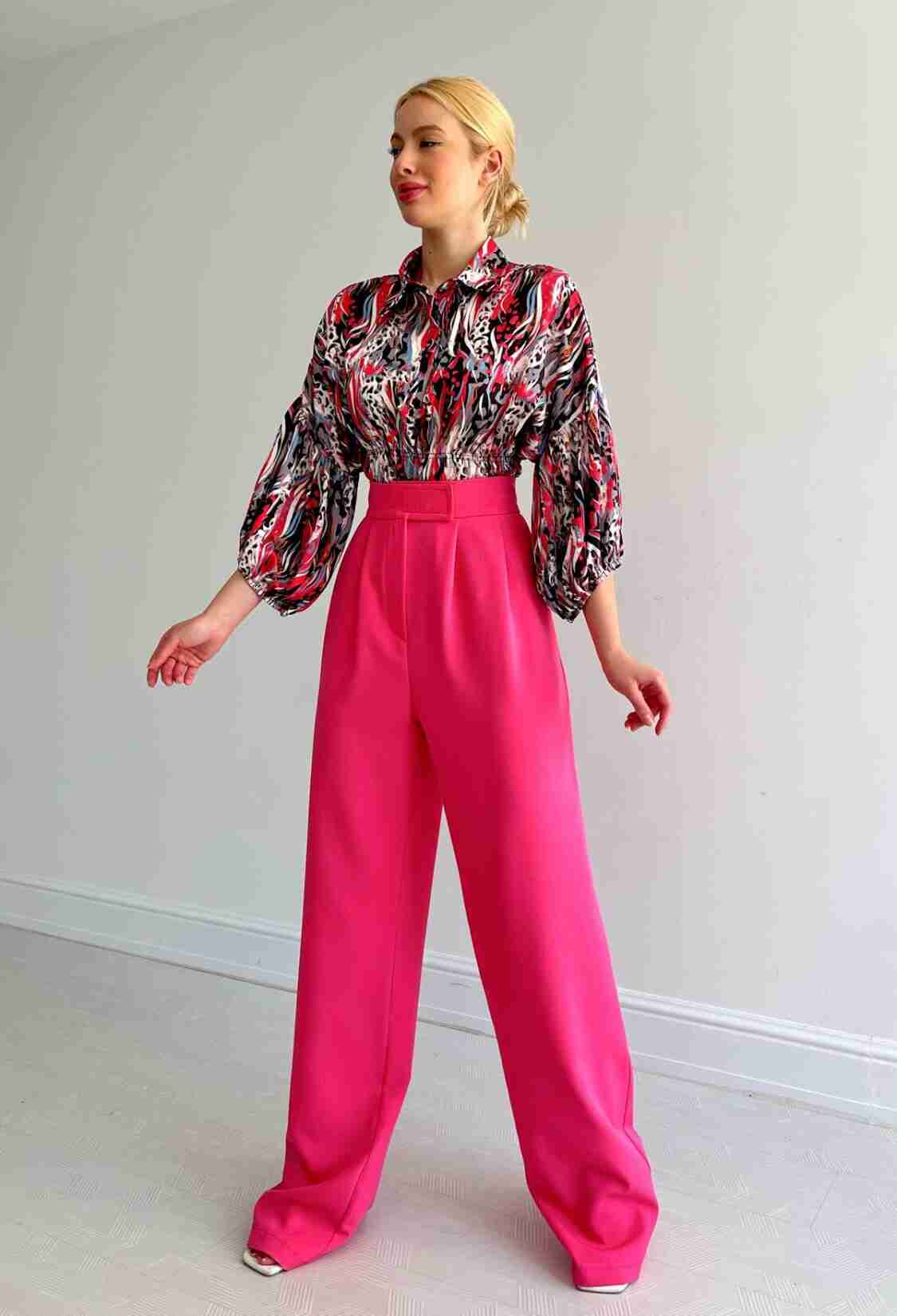 Elastic Waist Satin Shirt - Brand: Reyon - Women & Kids, Baby Clothes Wholesale - TheBS Women