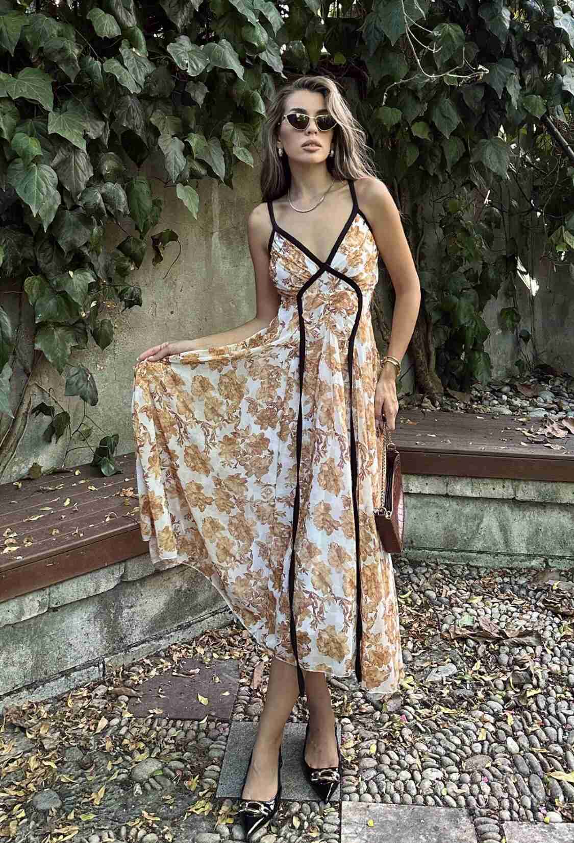 Piping Dress - - Brand: Reyon - Women & Kids, Baby Clothes Wholesale - TheBS Women