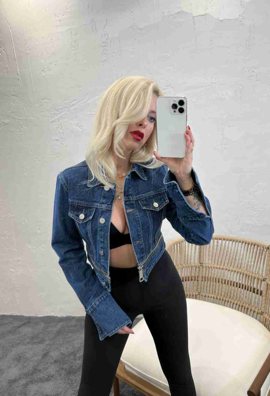 Denim Jacket - Blue - Brand: Fame - Women & Kids, Baby Clothes Wholesale - TheBS Women