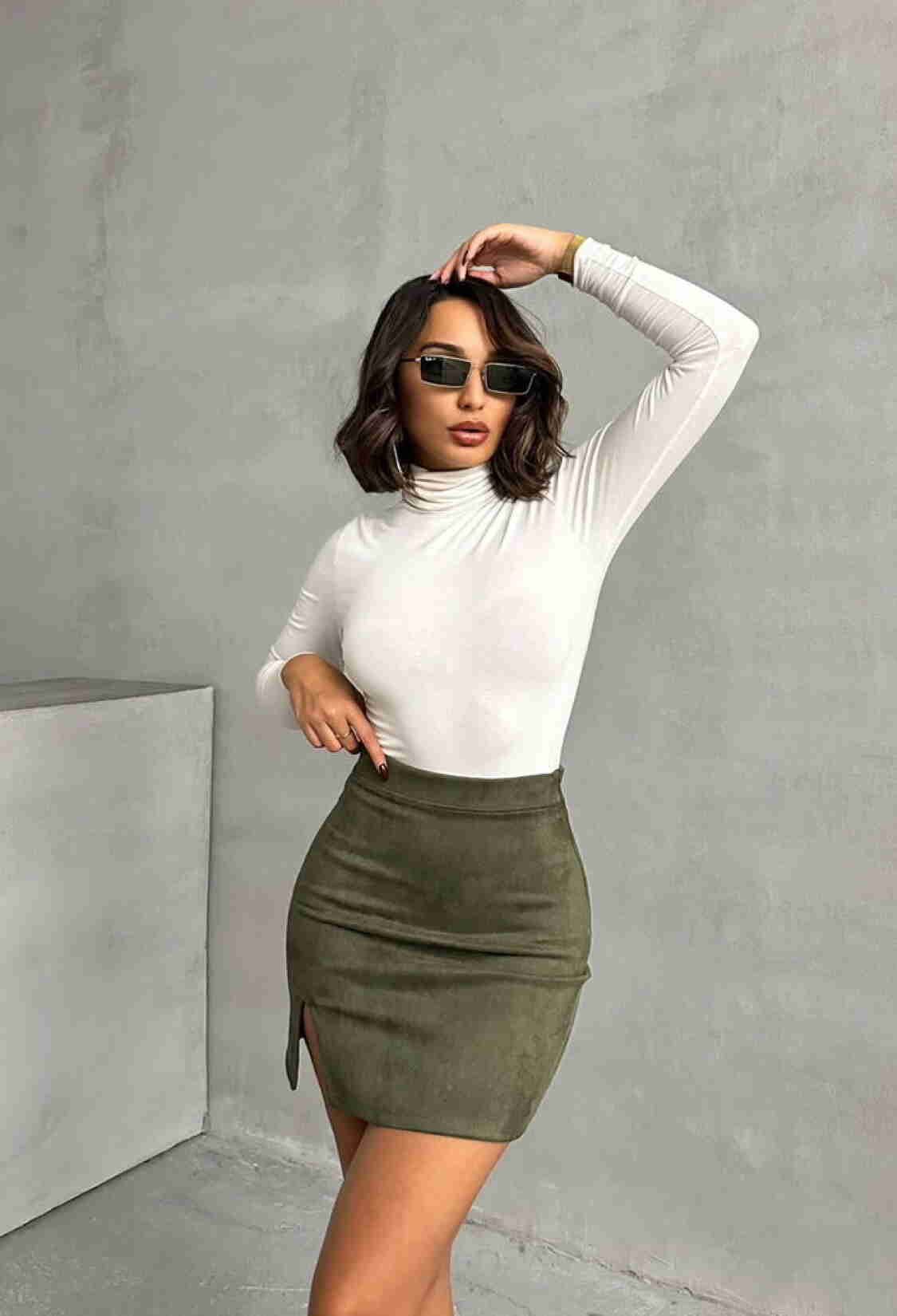 Suede Mini Skirt - Brand: Topshow - Women & Kids, Baby Clothes Wholesale - TheBS Women