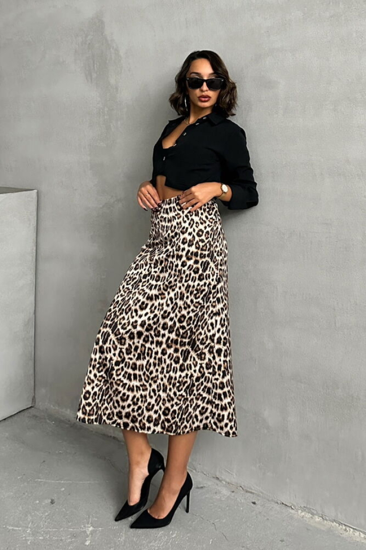 Leopard Pattern Skirt - Brand: Topshow - Women & Kids, Baby Clothes Wholesale - TheBS Women