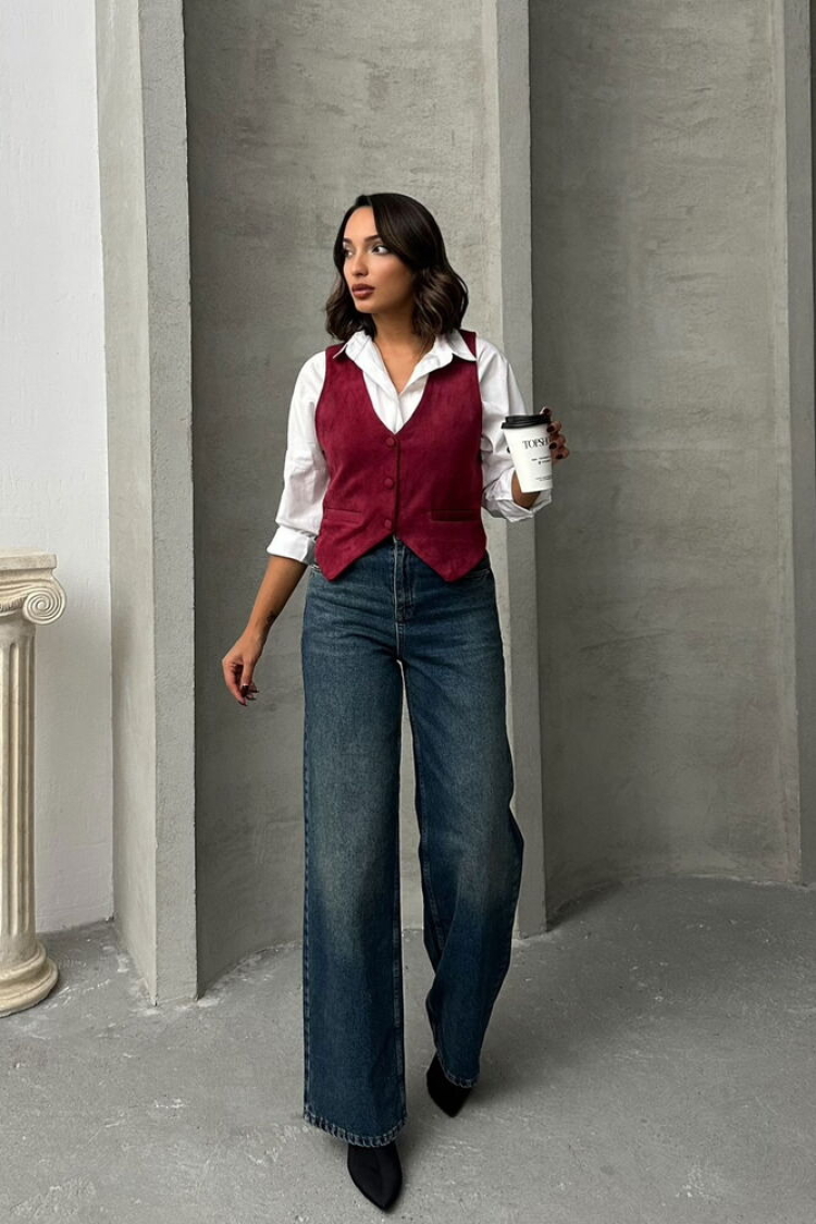 Suede Vest - Brand: Topshow - Women & Kids, Baby Clothes Wholesale - TheBS Women