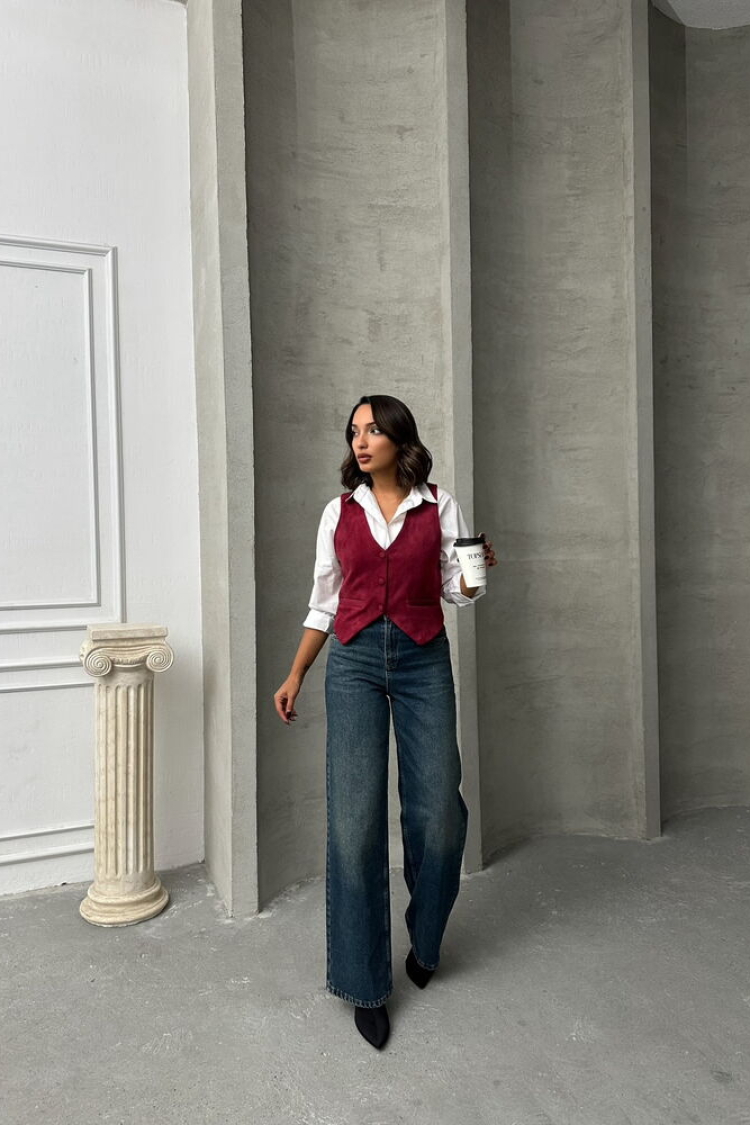 Suede Vest - Brand: Topshow - Women & Kids, Baby Clothes Wholesale - TheBS Women
