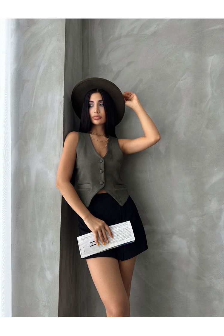 Suede Vest - Brand: Topshow - Women & Kids, Baby Clothes Wholesale - TheBS Women