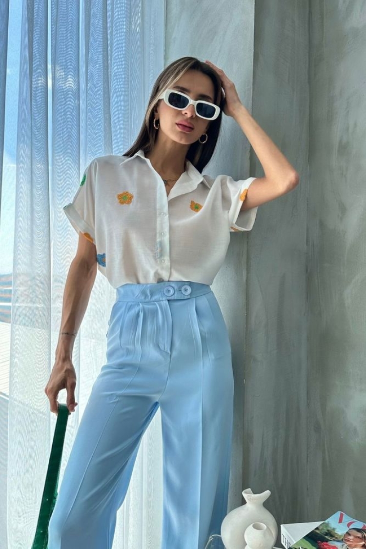 Embroidered Shirt - Brand: Topshow - Women & Kids, Baby Clothes Wholesale - TheBS Women