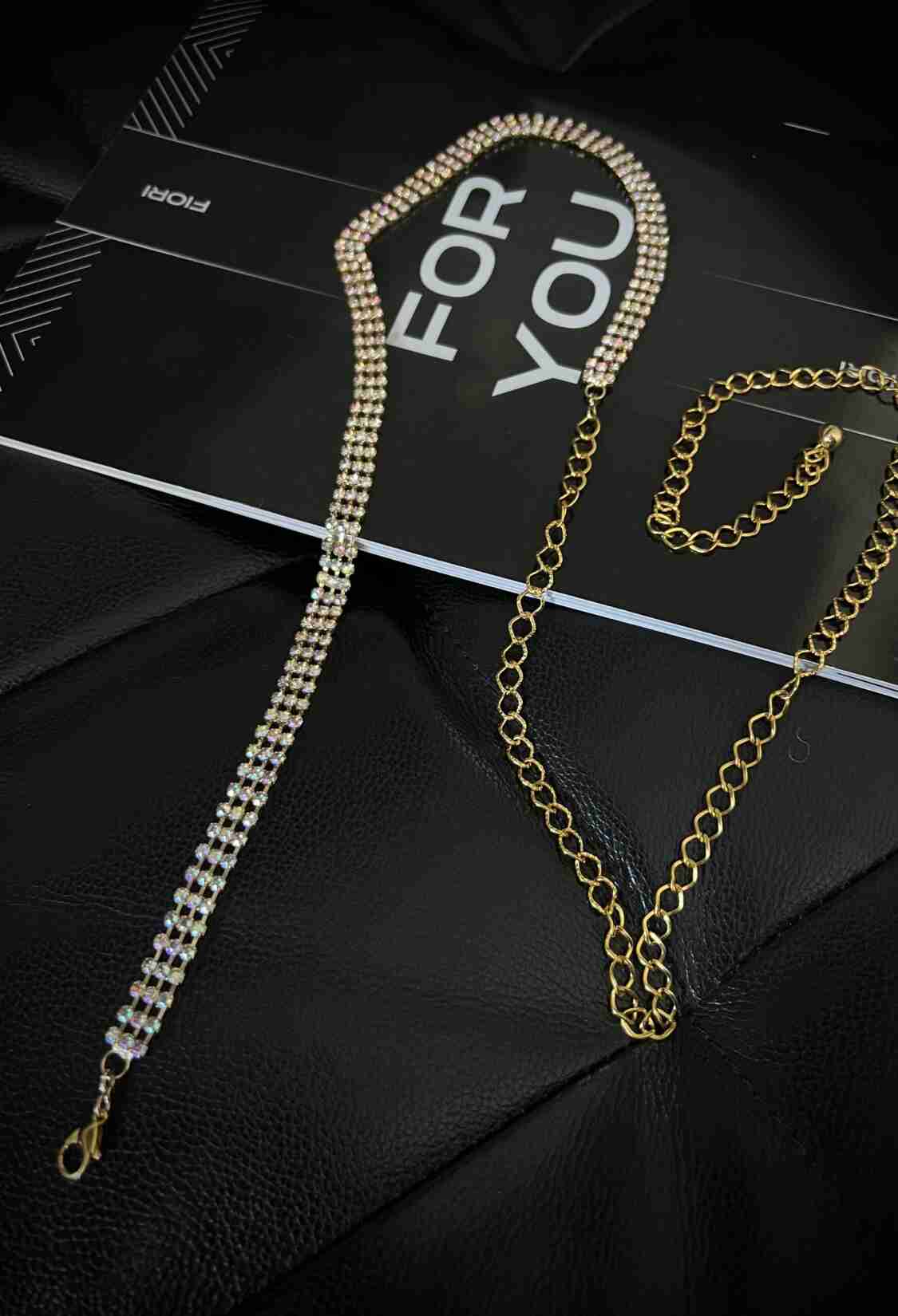 Women's Gold Stone Chain Belt - Brand: Fiori - Women & Kids, Baby Clothes Wholesale - TheBS Women