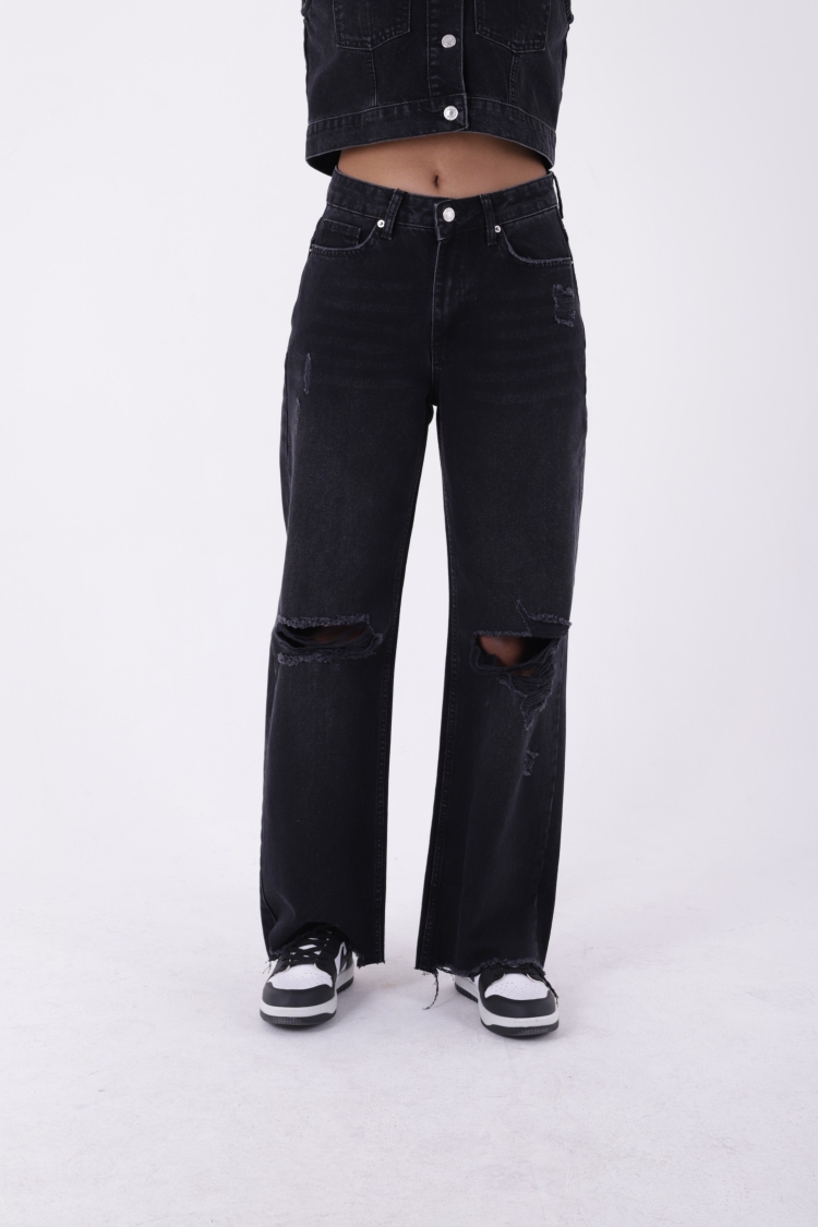Laser Wide Leg Jeans - Brand: XLove - Women & Kids, Baby Clothes Wholesale - TheBS Women