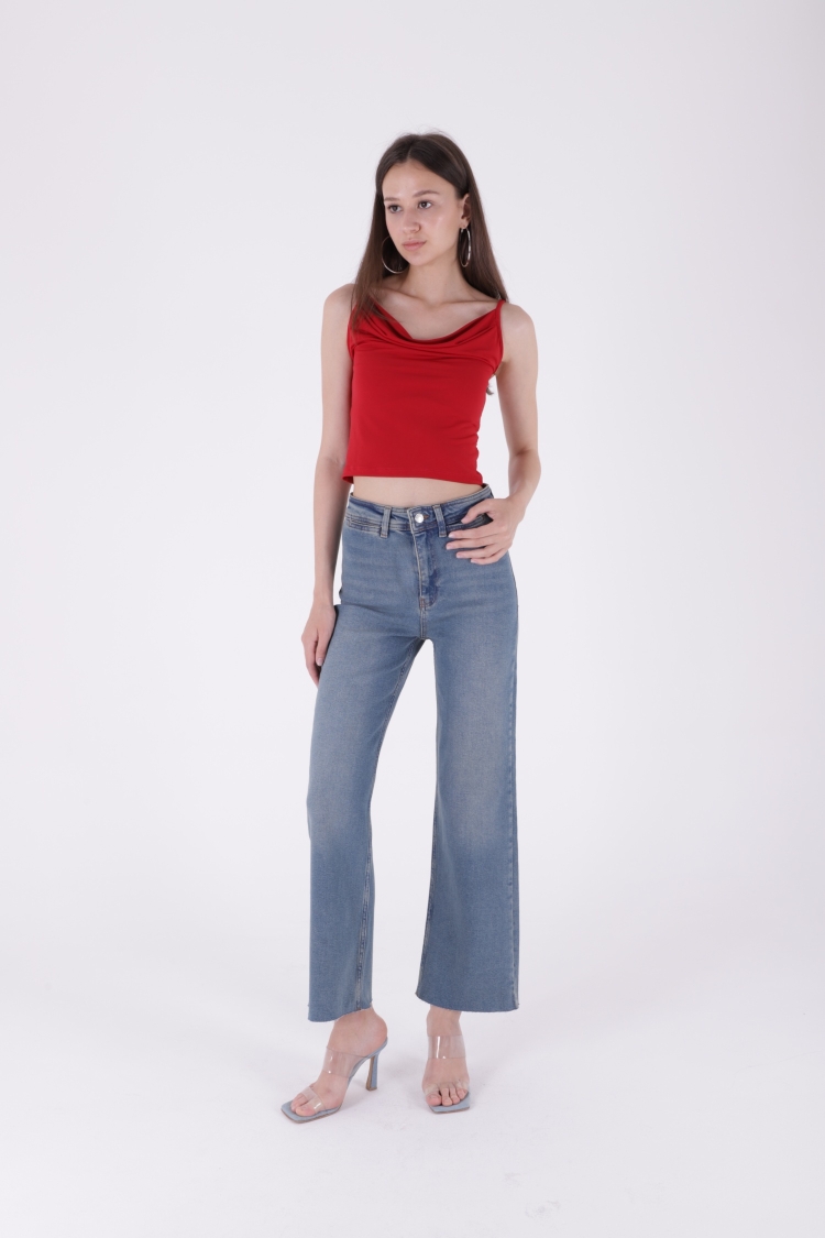 Palazzo Jeans With Decorative Pocket Detail - Brand: XLove - Women & Kids, Baby Clothes Wholesale - TheBS Women