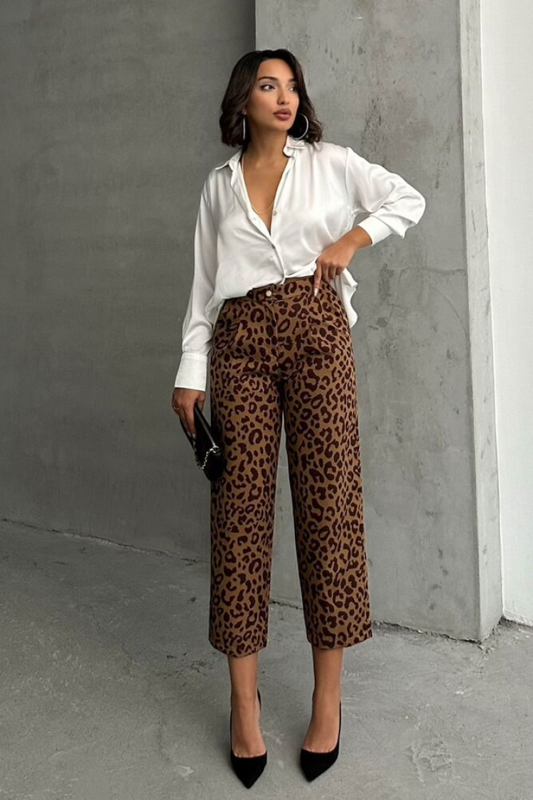 Leopard Print Trousers - Brand: Topshow - Women & Kids, Baby Clothes Wholesale - TheBS Women