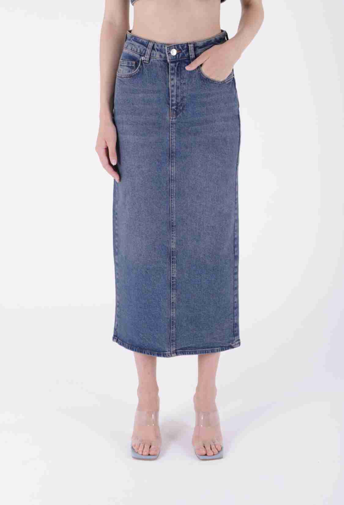 Long Denim Skirt - Brand: XLove - Women & Kids, Baby Clothes Wholesale - TheBS Women