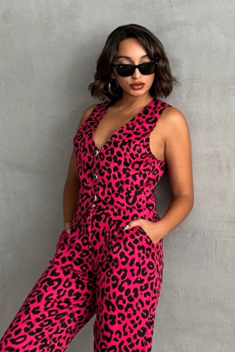 FujiLeopard Patterned Wholesale Vest - Brand: Topshow - Women & Kids, Baby Clothes Wholesale - TheBS Women